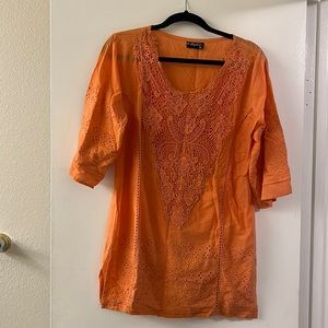 Orange blouse